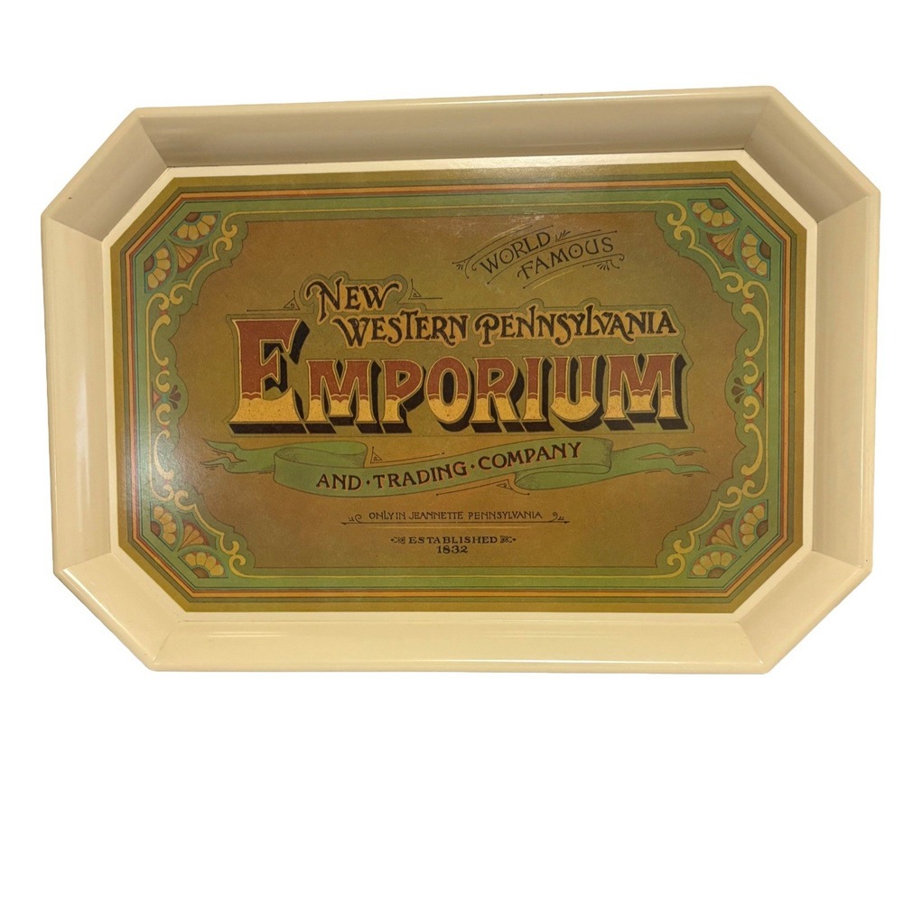 Vintage Brookpark 1520 Western Pennsylvania Emporium Jeannette PA Melamine Tray